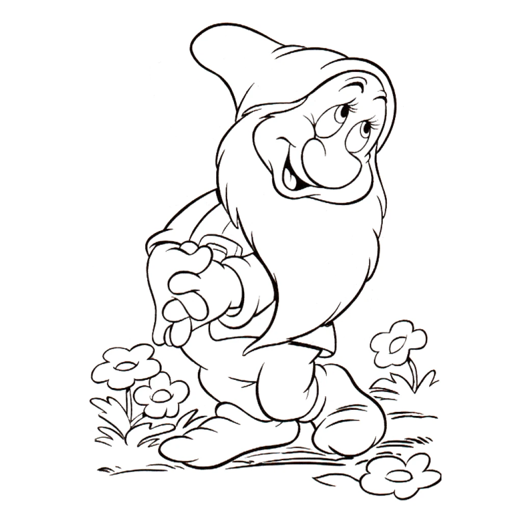 Dibujo de Del Enano Feliz para colorear e imprimir gratis
