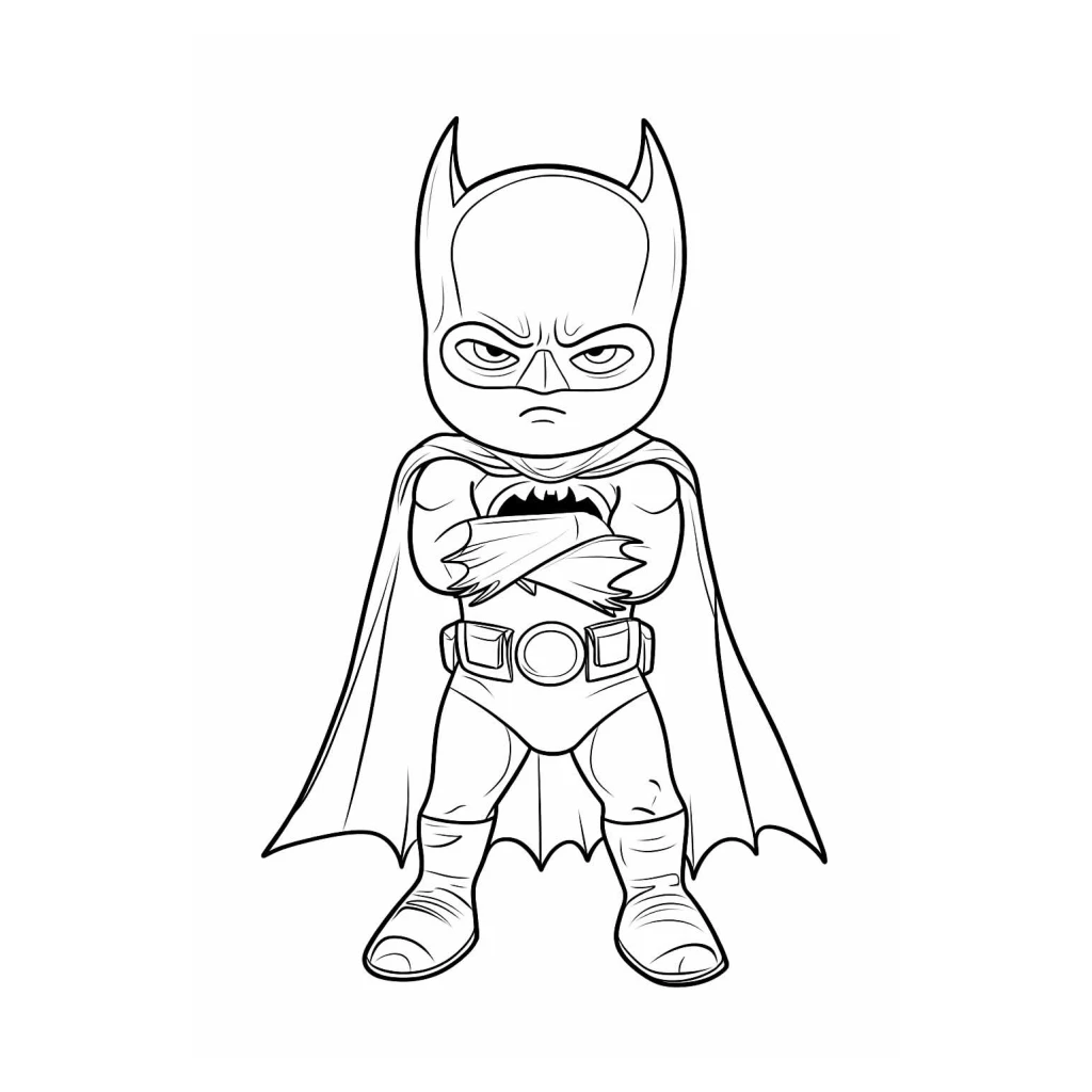 Dibujo de Batman para colorear e imprimir gratis