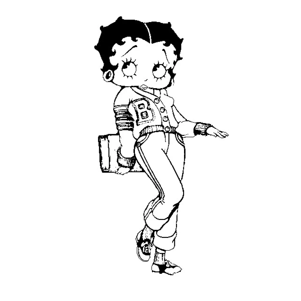 Dibujo de Betty Boop para colorear e imprimir gratis