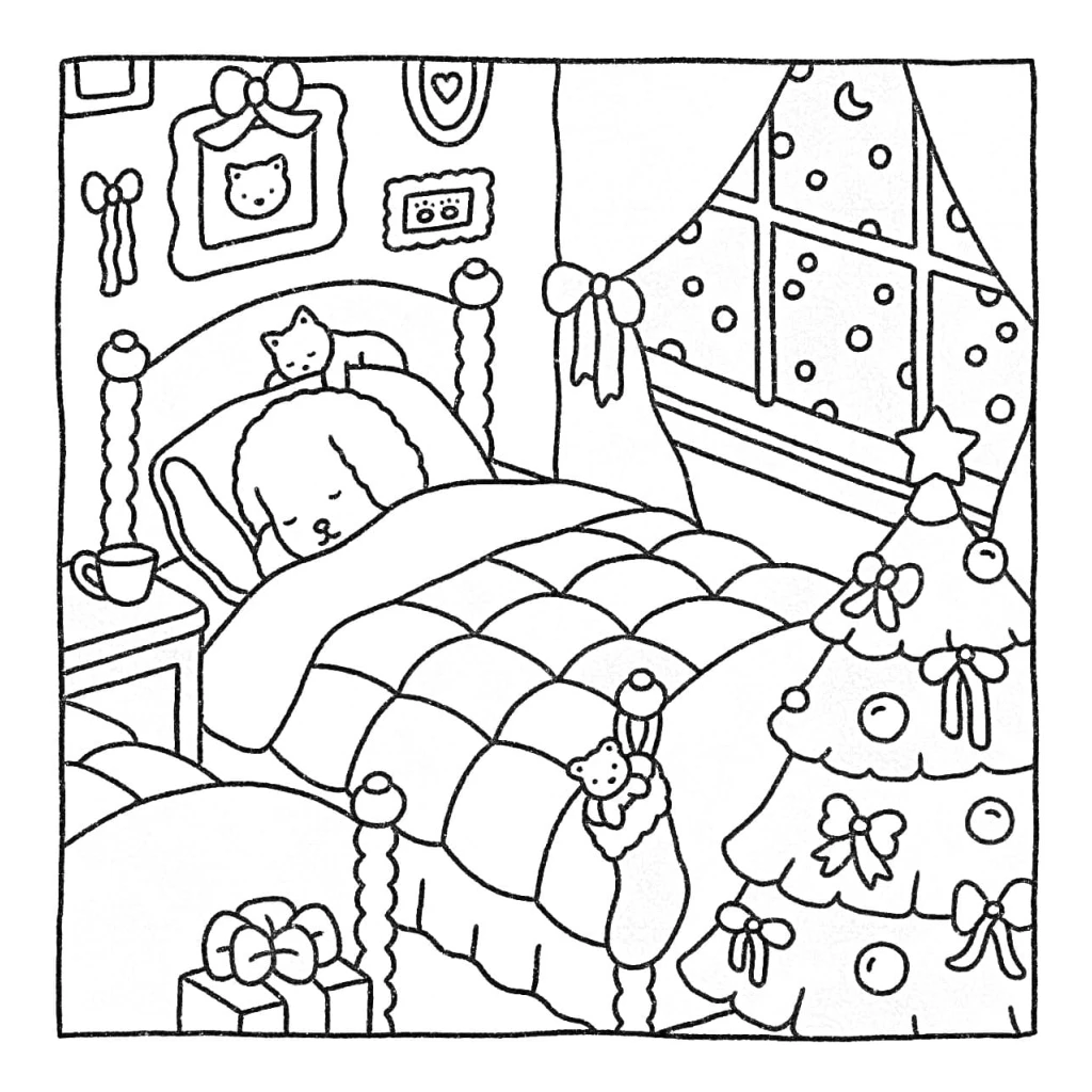 Dibujo de Bobbie goods en Navidad Acogedora para colorear e imprimir gratis