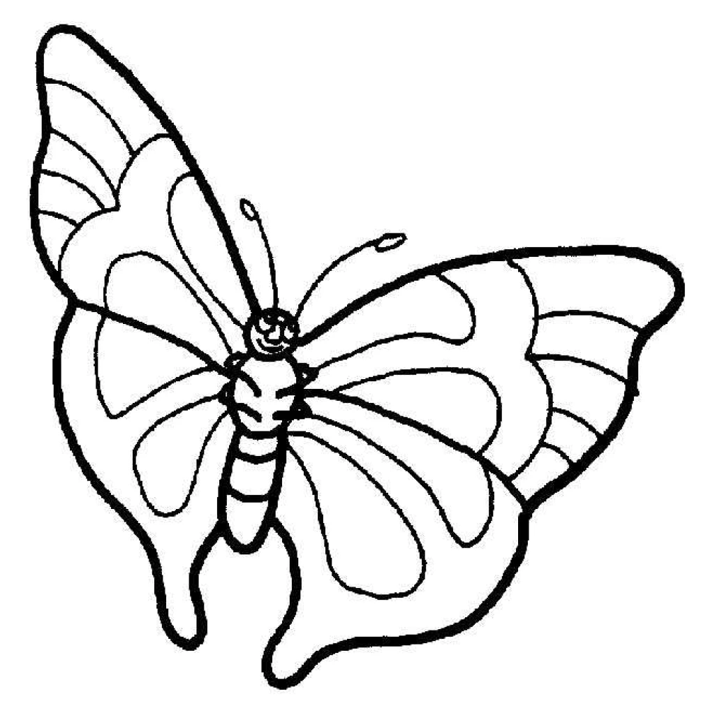 Dibujo de Mariposa para colorear e imprimir gratis