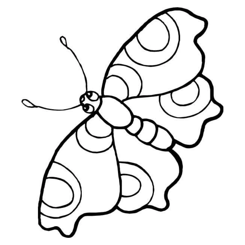 Desenho de Borboleta para colorir e imprimir grátis