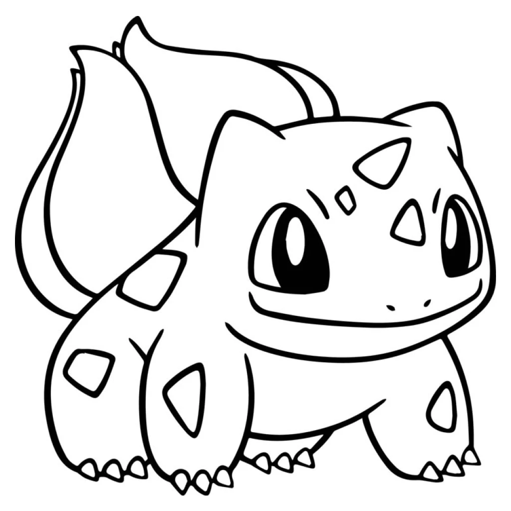 Desenho de Bulbassauro do Pokémon para colorir e imprimir grátis