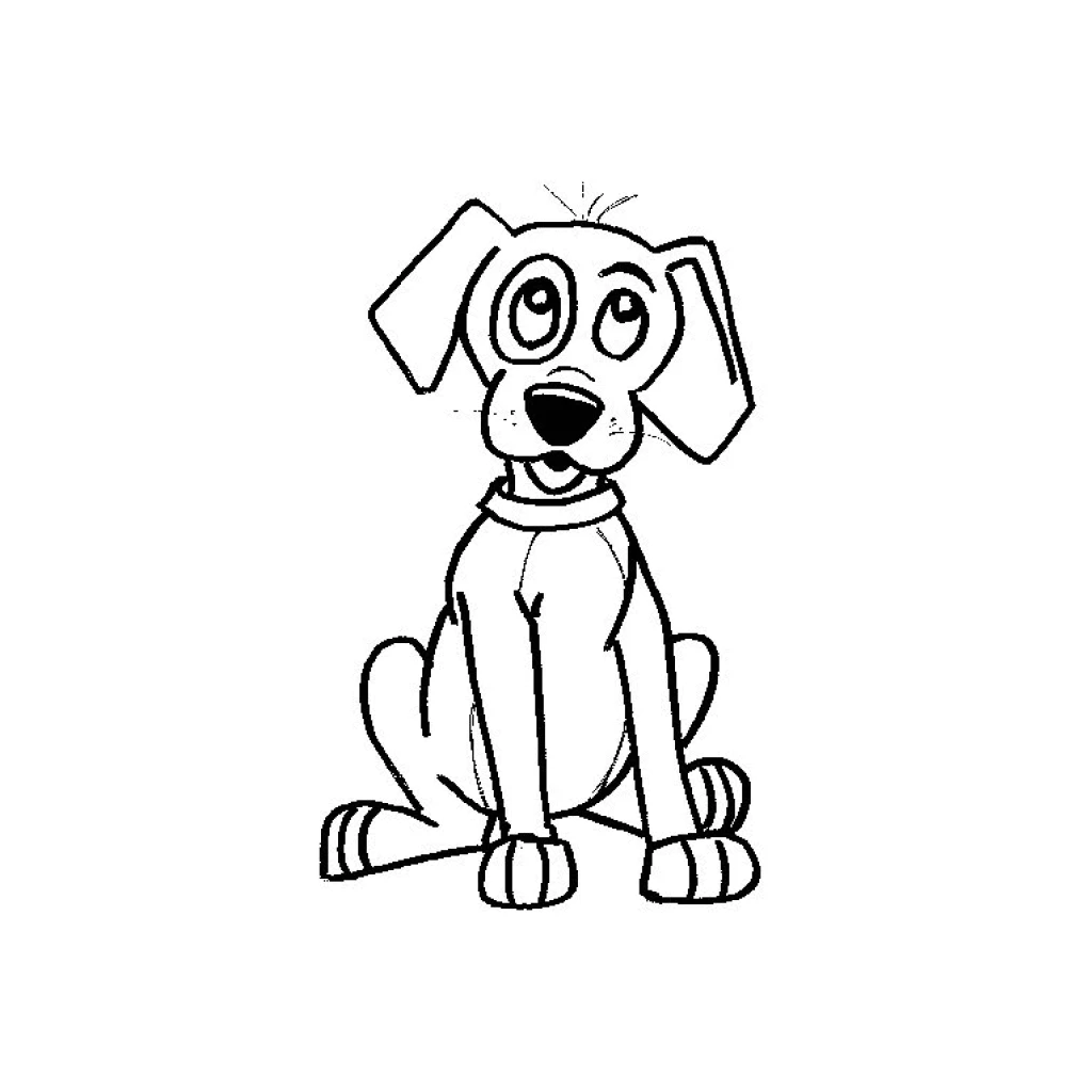 Dibujo de Perro Lindos para colorear e imprimir gratis