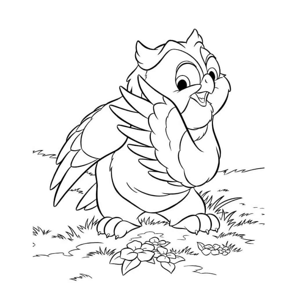 Dibujo de Búho Lindos para colorear e imprimir gratis
