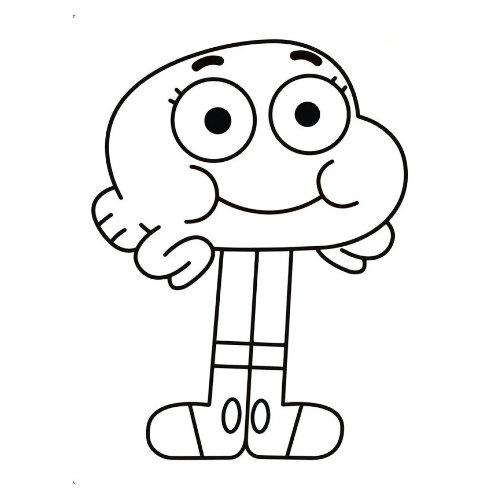 Desenho de Darwin gumball para colorir e imprimir grátis
