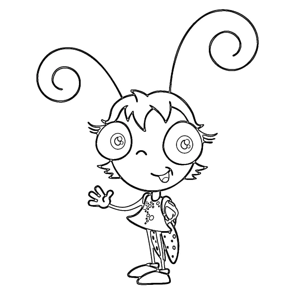 Dibujo de Un Insecto Fantástico para colorear e imprimir gratis