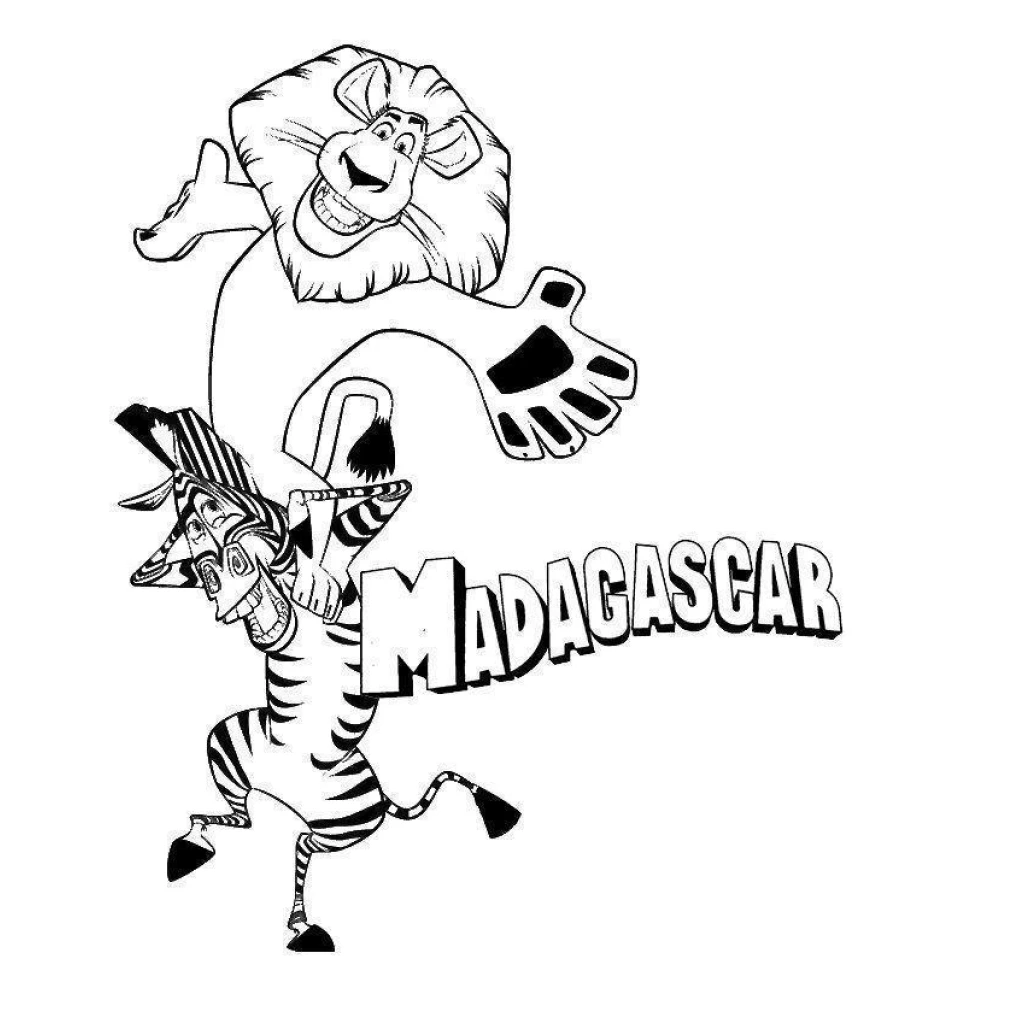 Dibujo de La Película Madagascar para colorear e imprimir gratis