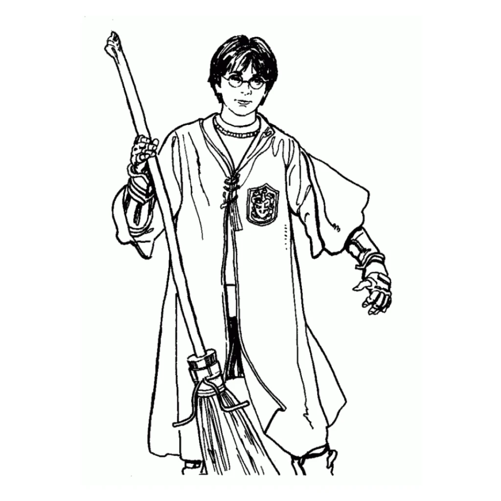Dibujo de Harry Potter para colorear e imprimir gratis
