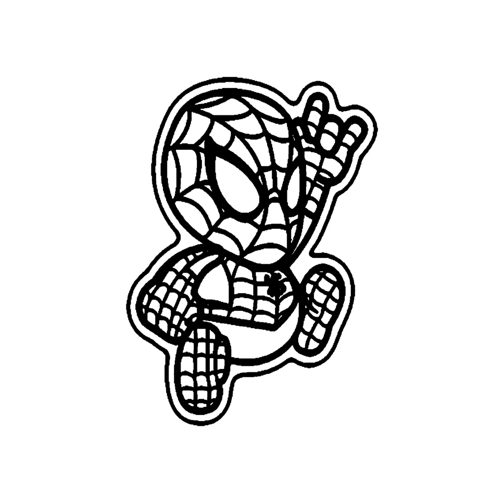 Desenho de Homem-Aranha pequenino para colorir e imprimir grátis