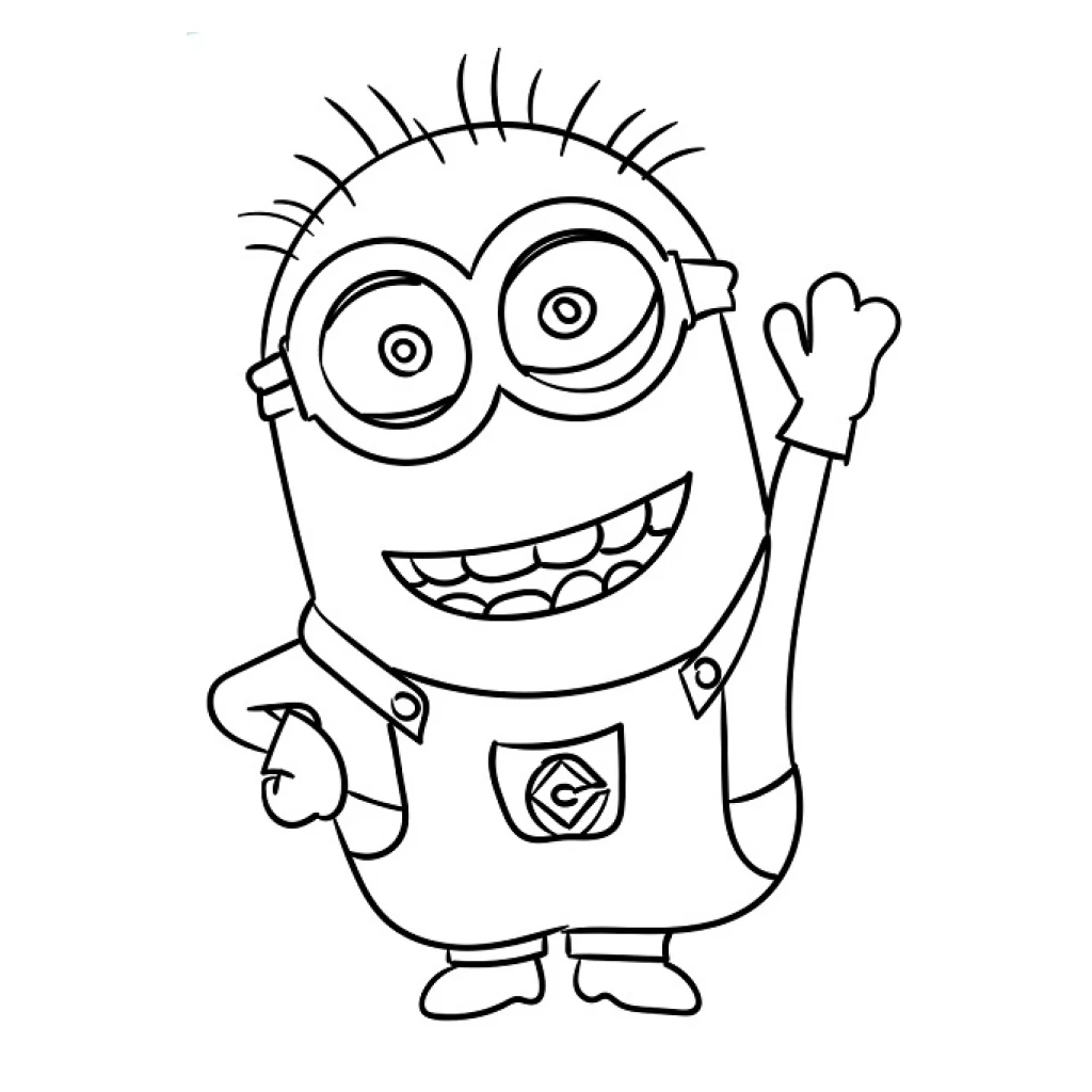 Dibujo de Minion para colorear e imprimir gratis