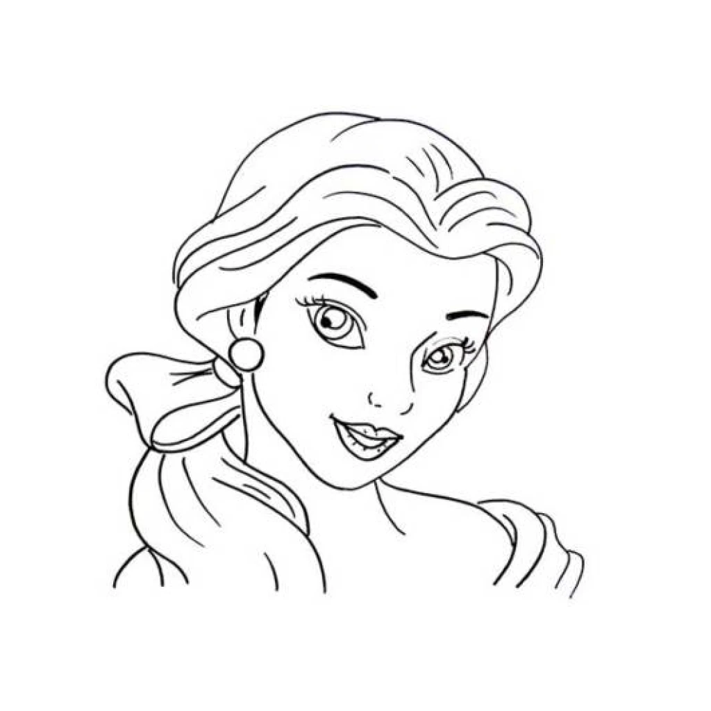 Princess coloring page to print for free