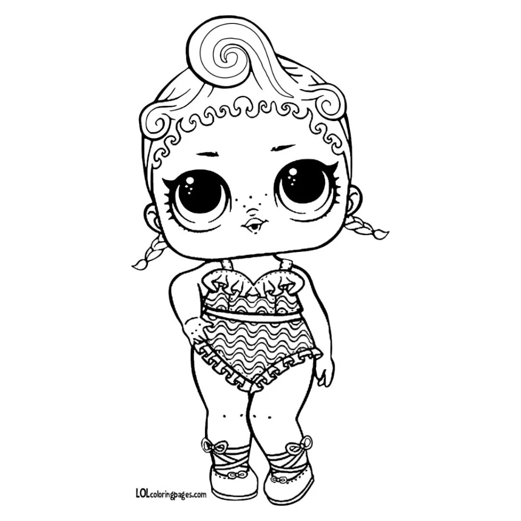Desenho de Bailarina LOL Surprise para colorir e imprimir grátis