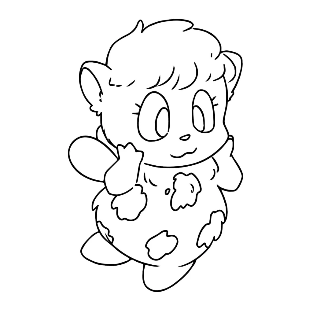 Desenho de Bibble Fofo para colorir e imprimir grátis