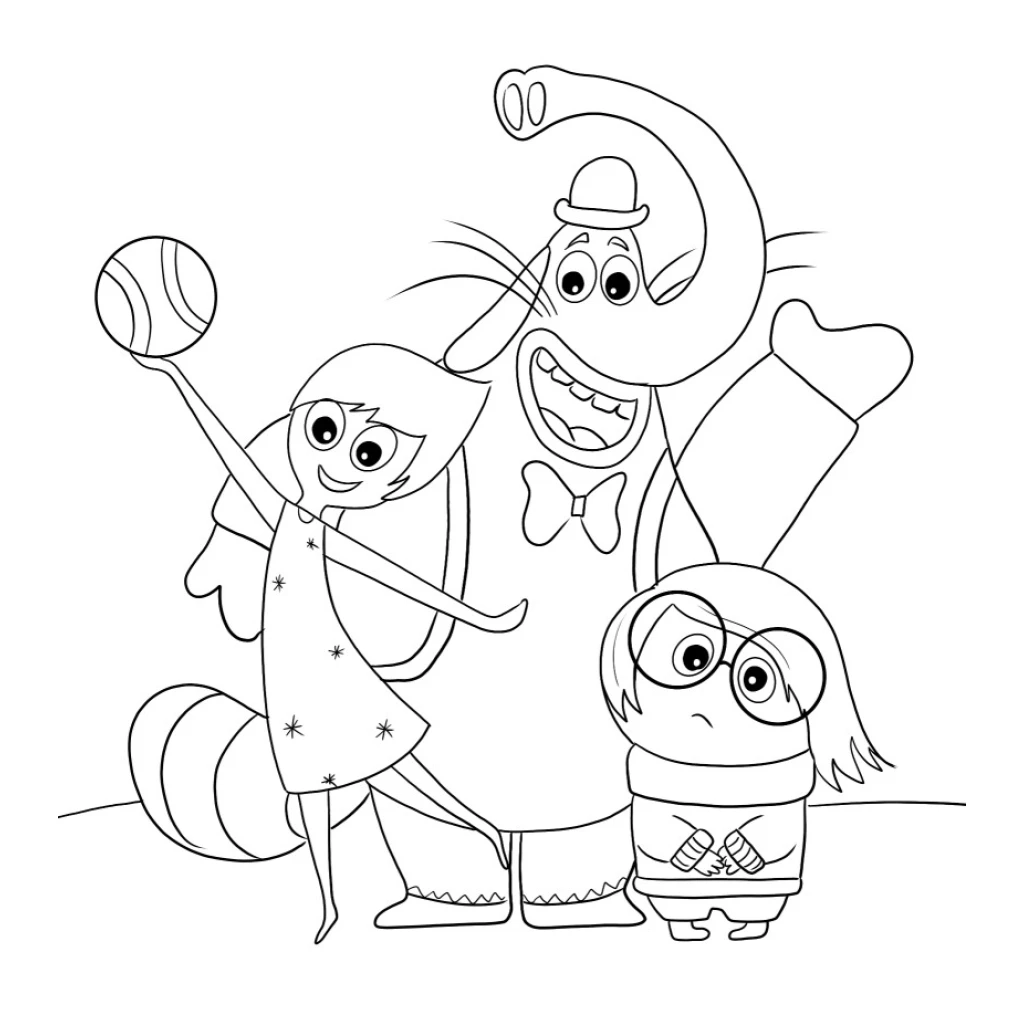Dibujo de La Película Intensamente para colorear e imprimir gratis
