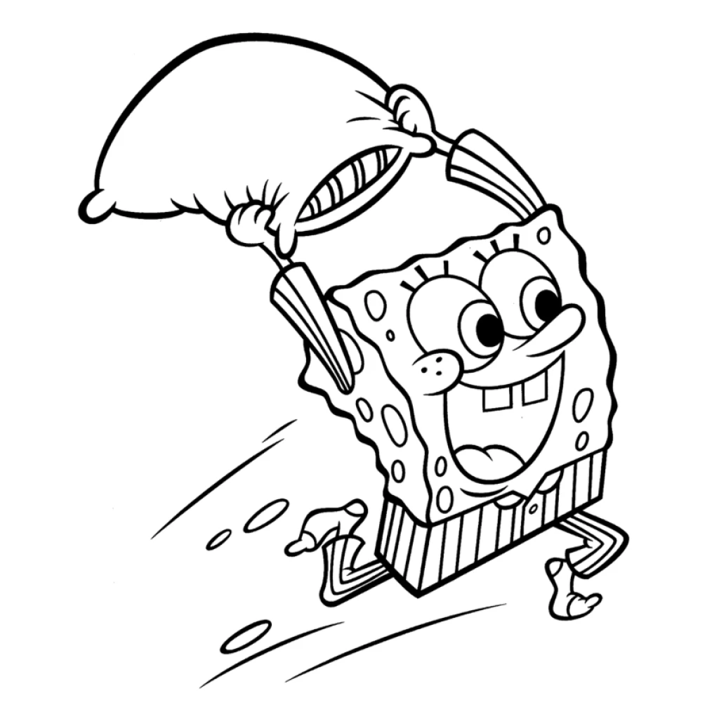 Desenho de Bob Esponja para colorir e imprimir grátis