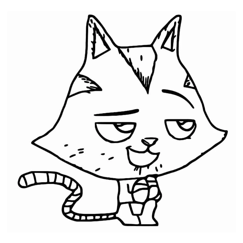 Desenho de Casa Mágica Da Gabby Com Gato para colorir e imprimir grátis