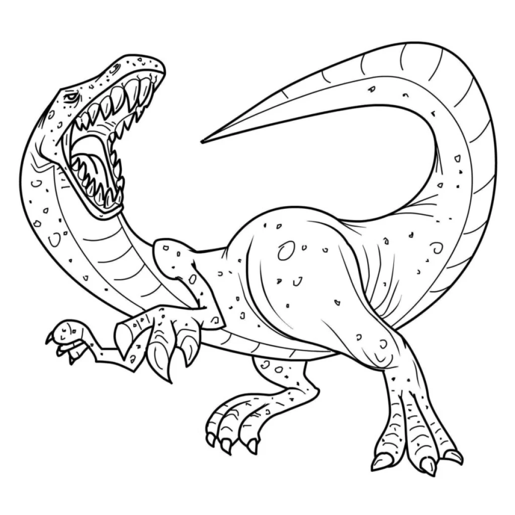 Dibujo de Dinosaurio para colorear e imprimir gratis