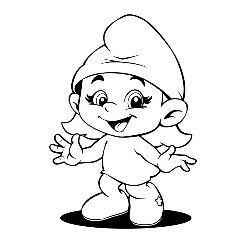 Dibujo de Duende Feliz para colorear e imprimir gratis