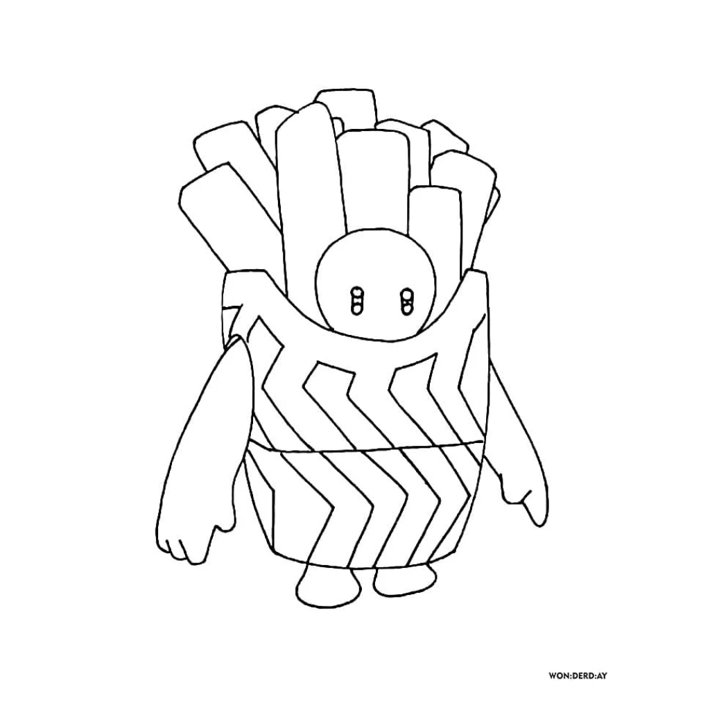 Dibujo de Fall Guys para colorear e imprimir gratis