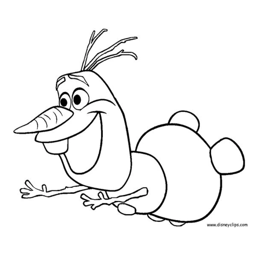 Desenho de Olaf De Frozen para colorir e imprimir grátis