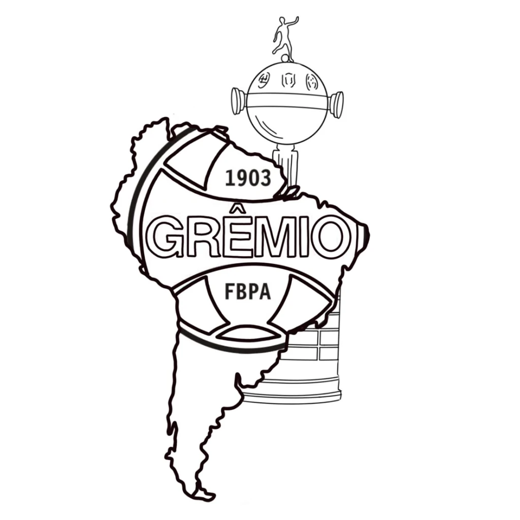 Desenho de Grêmio Fbpa para colorir e imprimir grátis