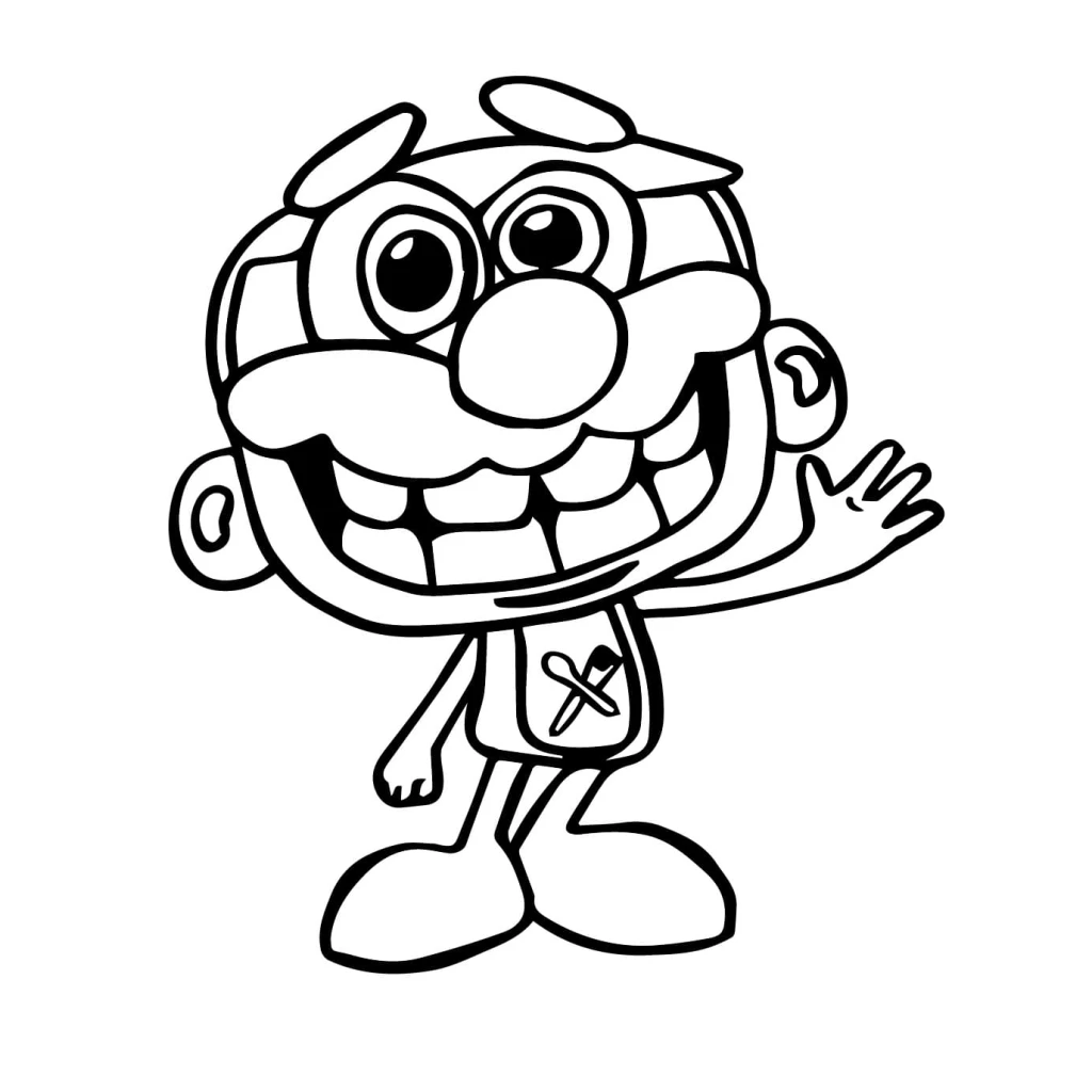 Desenho de José Comilão Amigável para colorir e imprimir grátis