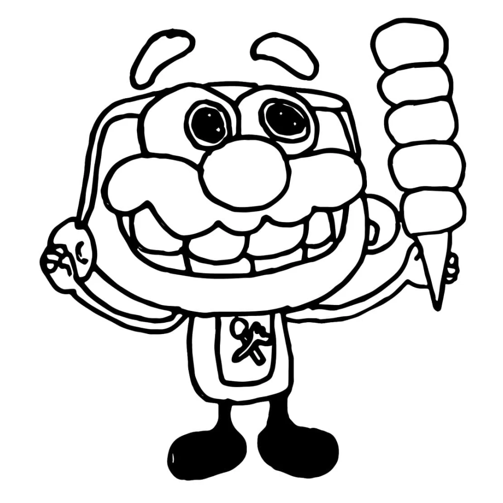 Desenho de José Comilão Com Sorvete para colorir e imprimir grátis