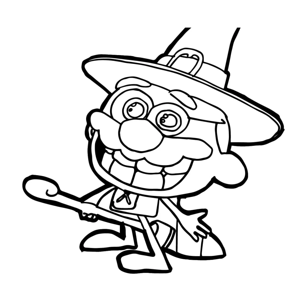 José Comilão For Halloween coloring page to print for free