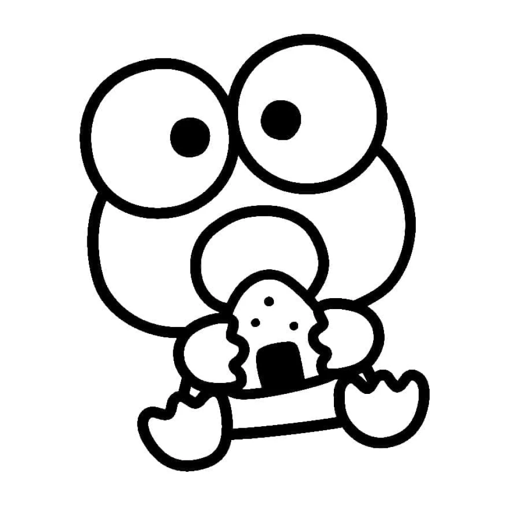 Dibujo de Keroppi para colorear e imprimir gratis