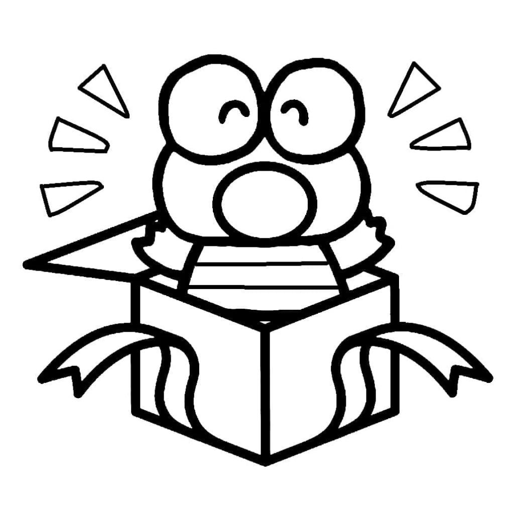 Dibujo de Keroppi para colorear e imprimir gratis
