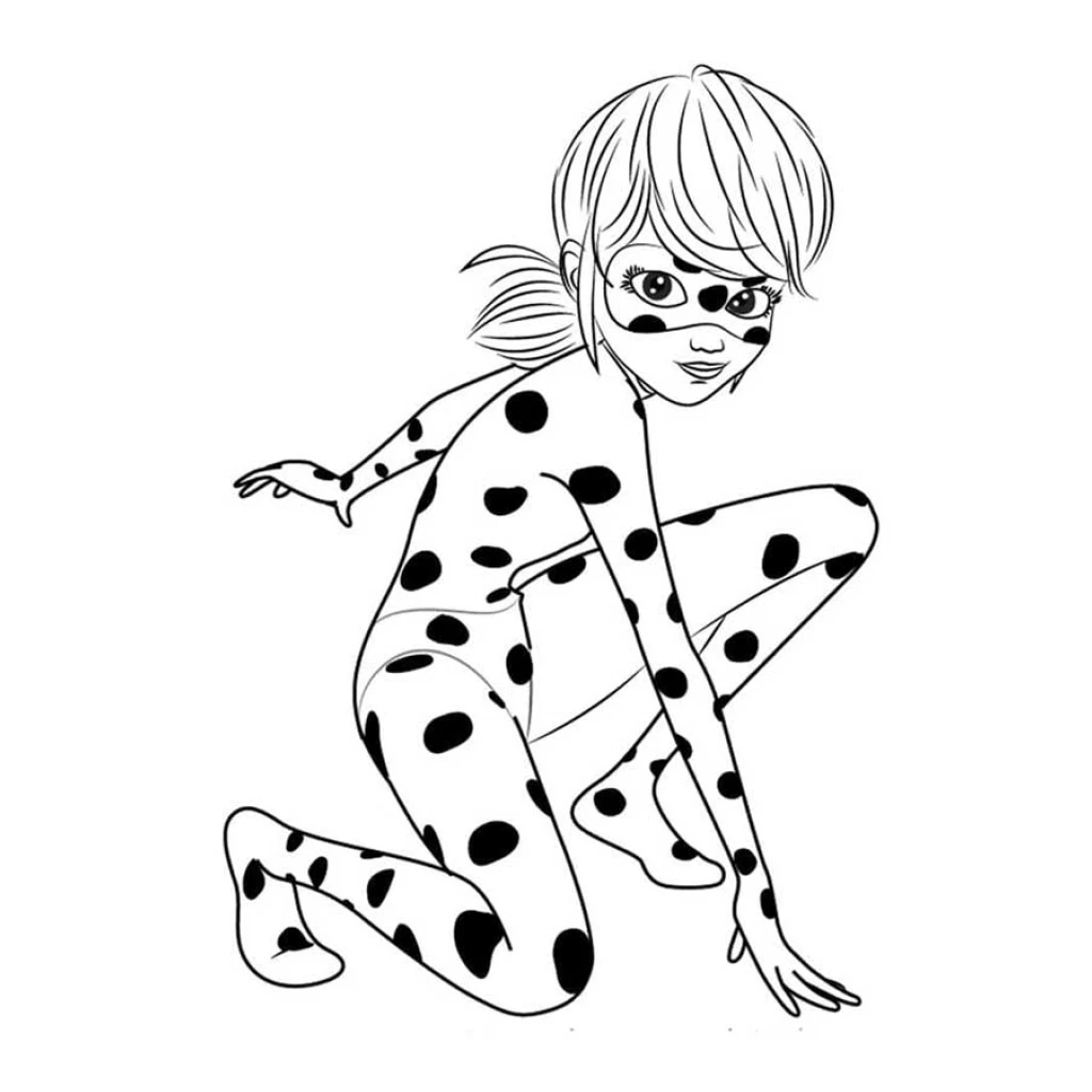 Dibujo de Mariquita para colorear e imprimir gratis