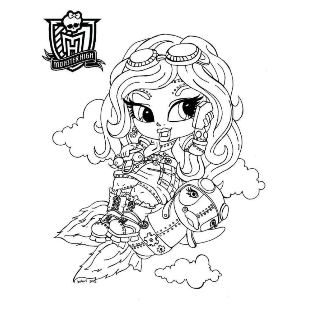 Desenho de Monster High para colorir e imprimir grátis