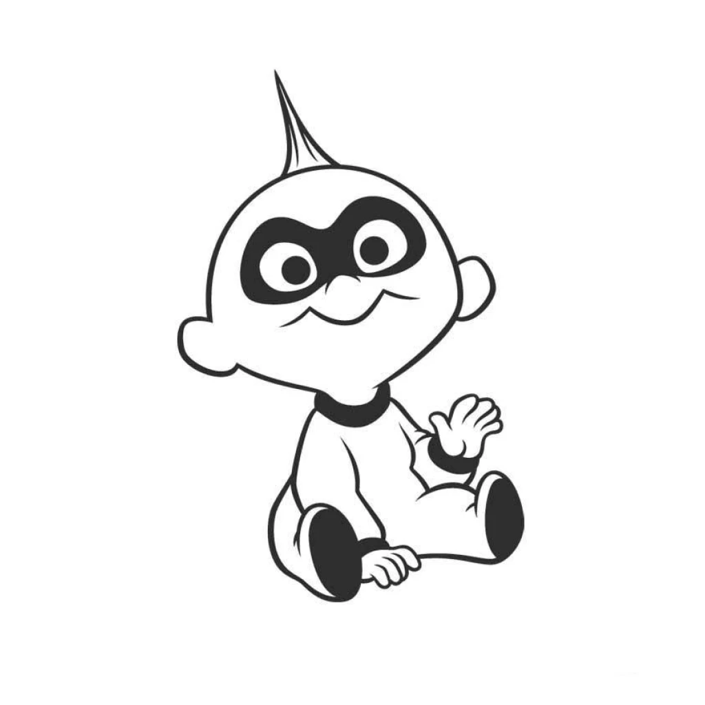Desenho de JackJack Dos Incríveis para colorir e imprimir grátis