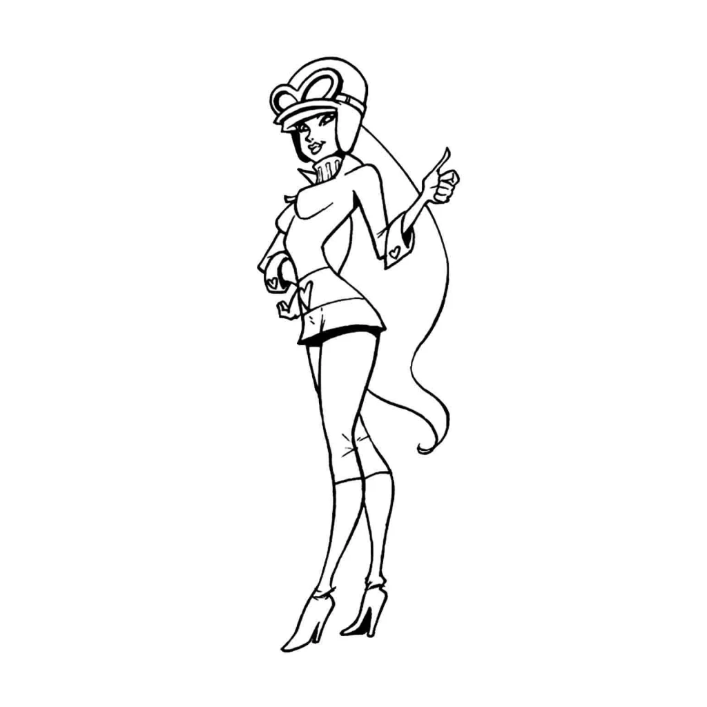 Desenho de Penélope Charmosa para colorir e imprimir grátis