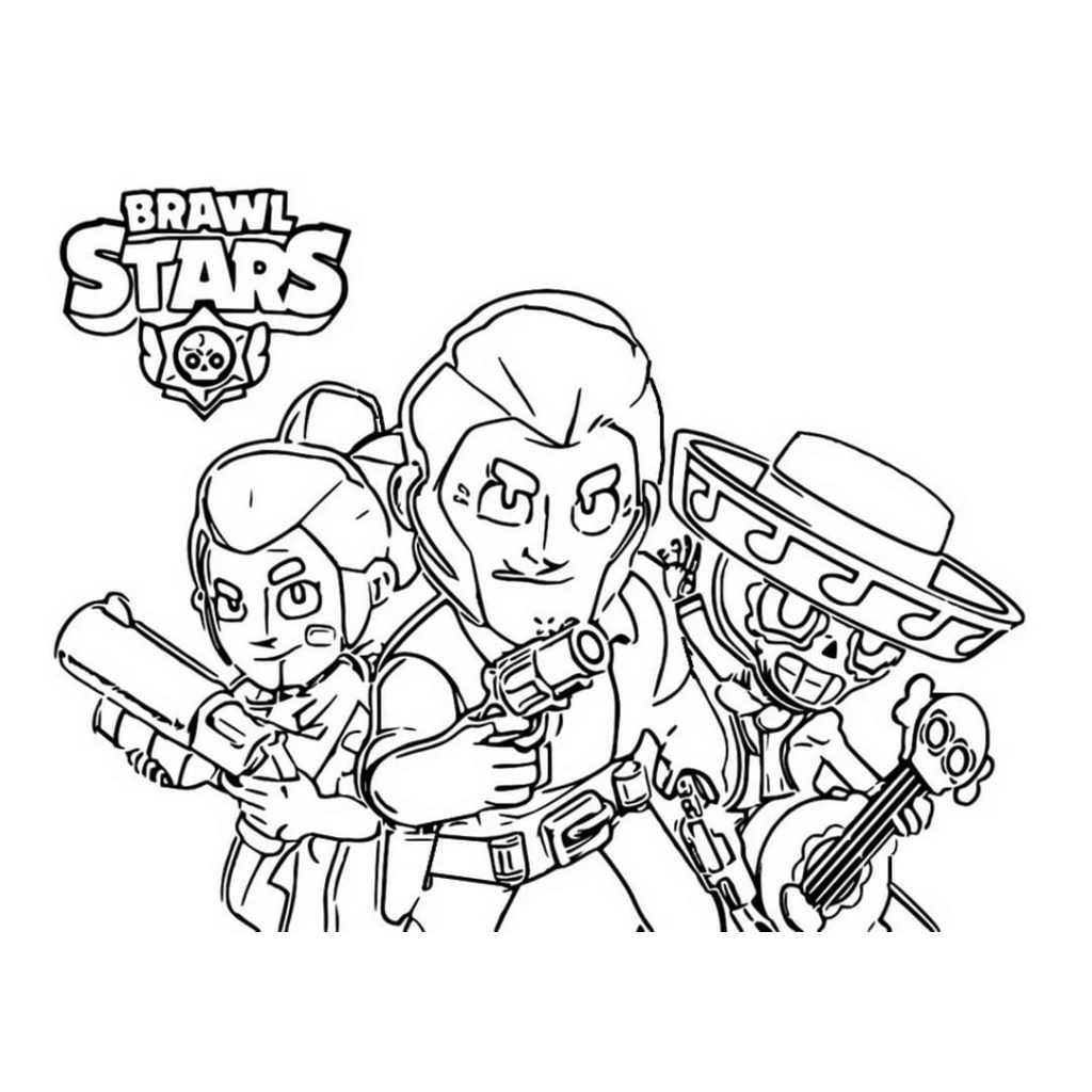 Dibujo de Personajes De Brawl Stars para colorear e imprimir gratis