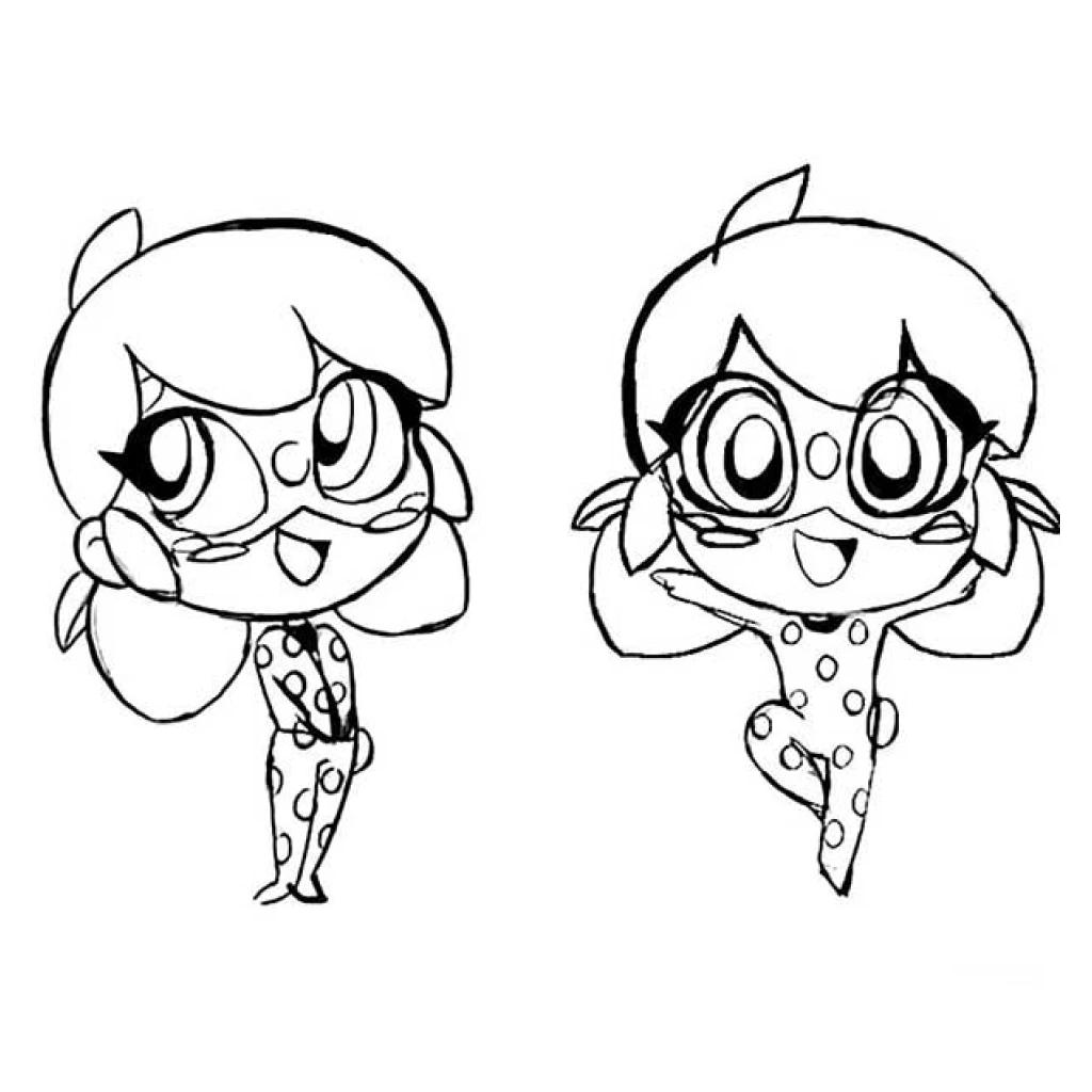 Dibujo de Personajes Divertidos ladybug para colorear e imprimir gratis