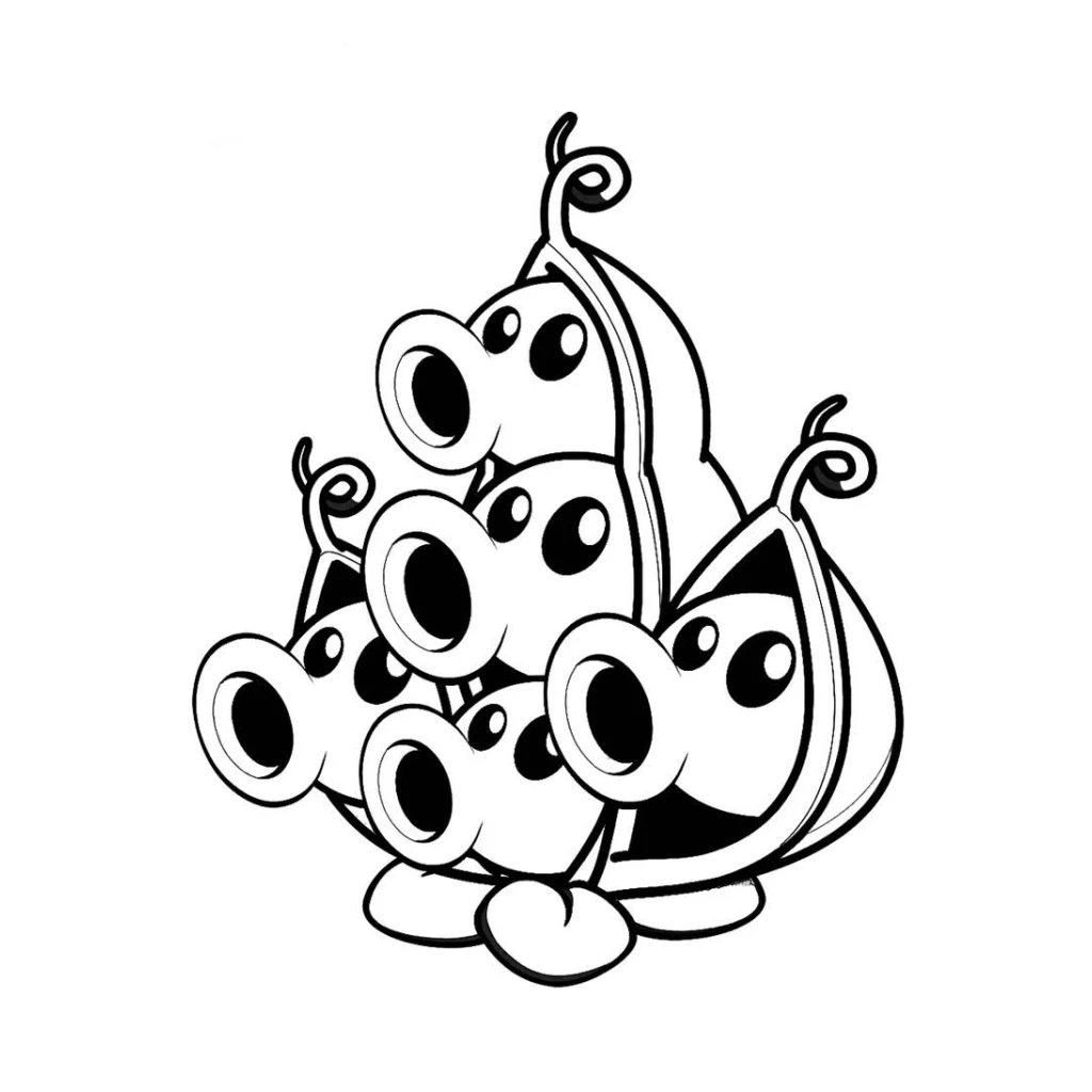 Plants Vs. Zombies coloring page to print for free
