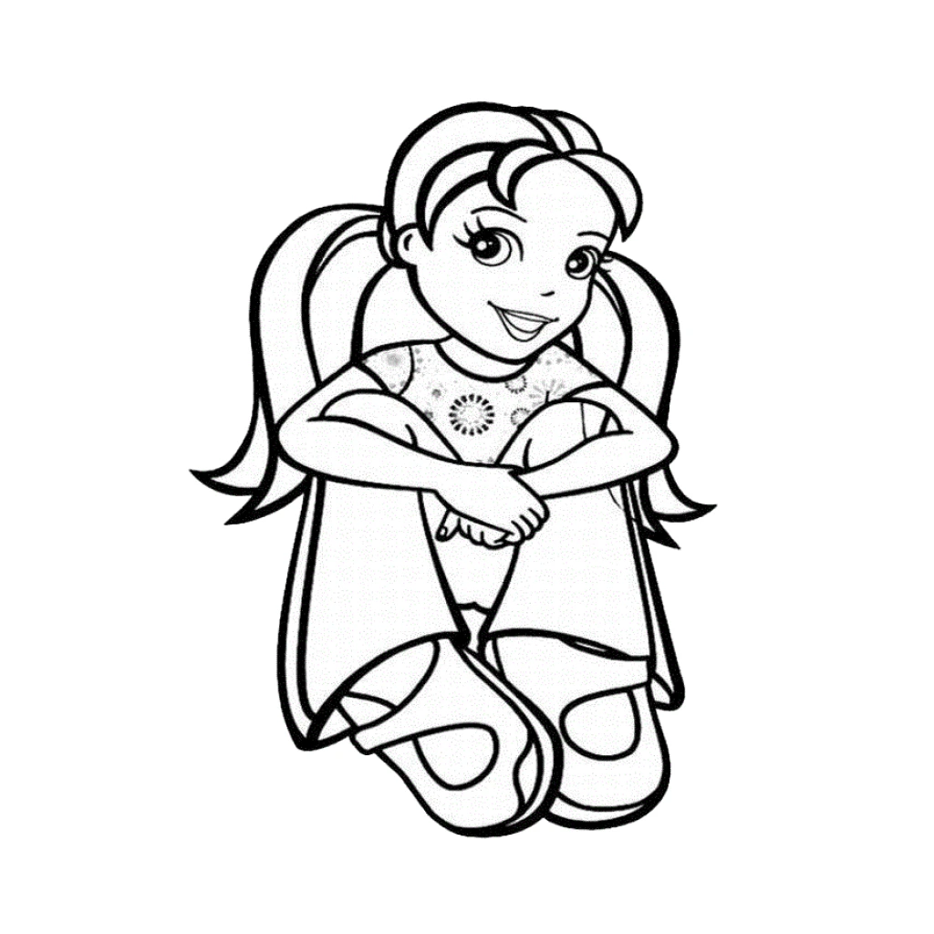 Dibujo de Polly Pocket para colorear e imprimir gratis