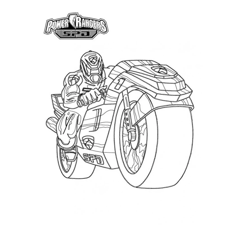 Desenho de Power Rangers para colorir e imprimir grátis