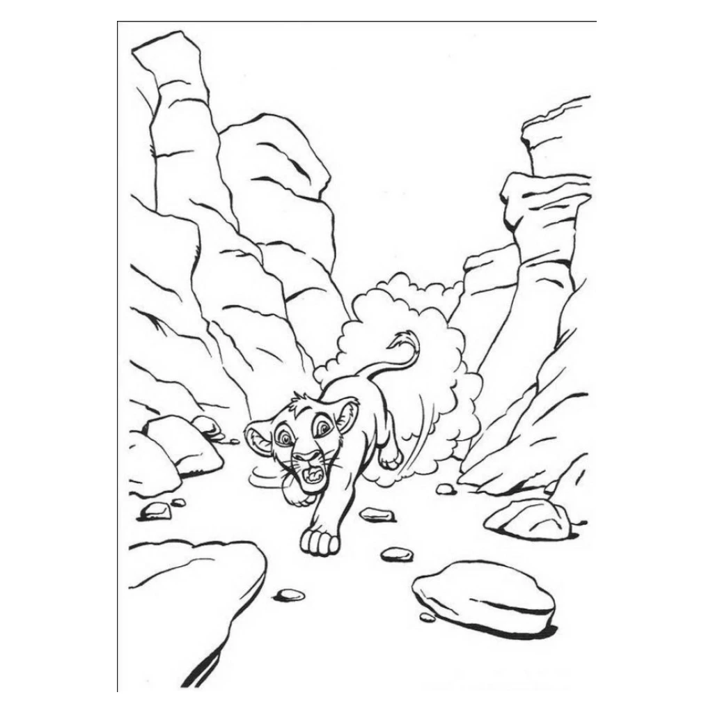 Lion  The Lion King coloring page to print for free