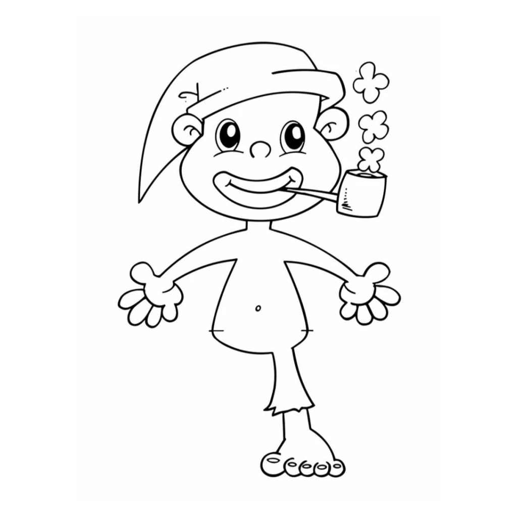 Desenho de Saci para colorir e imprimir grátis