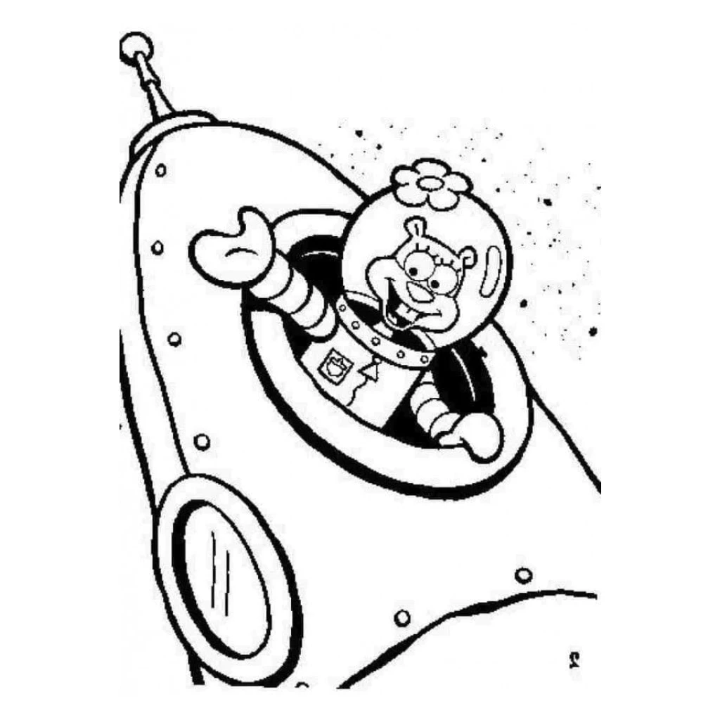 Desenho de Sandy Bochechas para colorir e imprimir grátis
