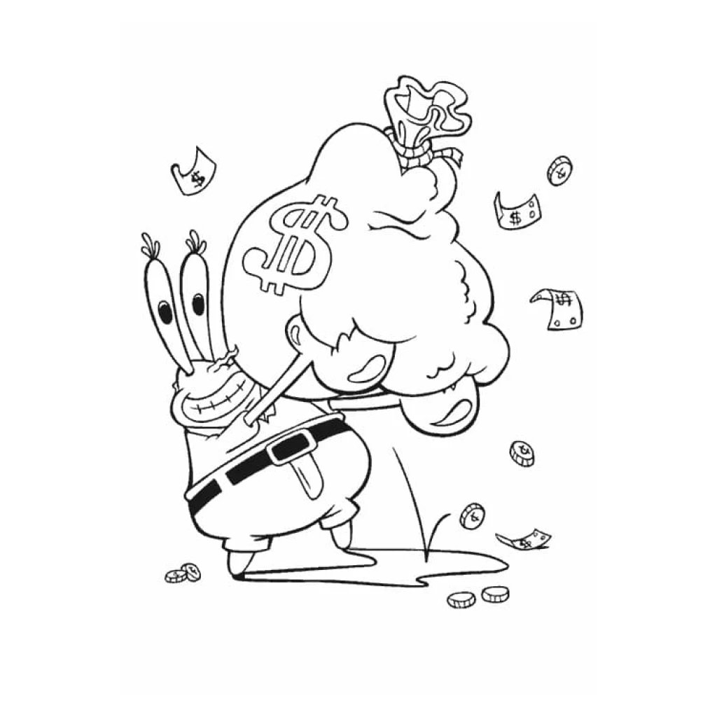 Dibujo de Don Cangrejo para colorear e imprimir gratis