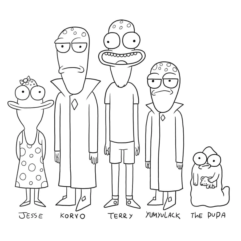 Desenho de Solar Opposites para colorir e imprimir grátis