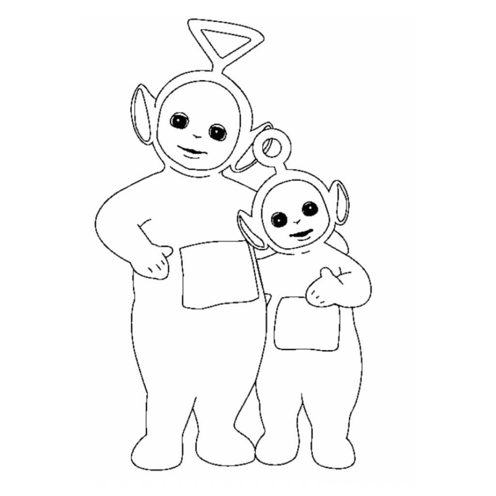 Teletubbies coloring page to print for free