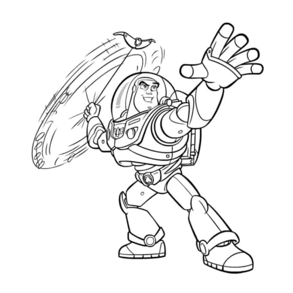 Desenho de Buzz Lightyear De Toy Story para colorir e imprimir grátis