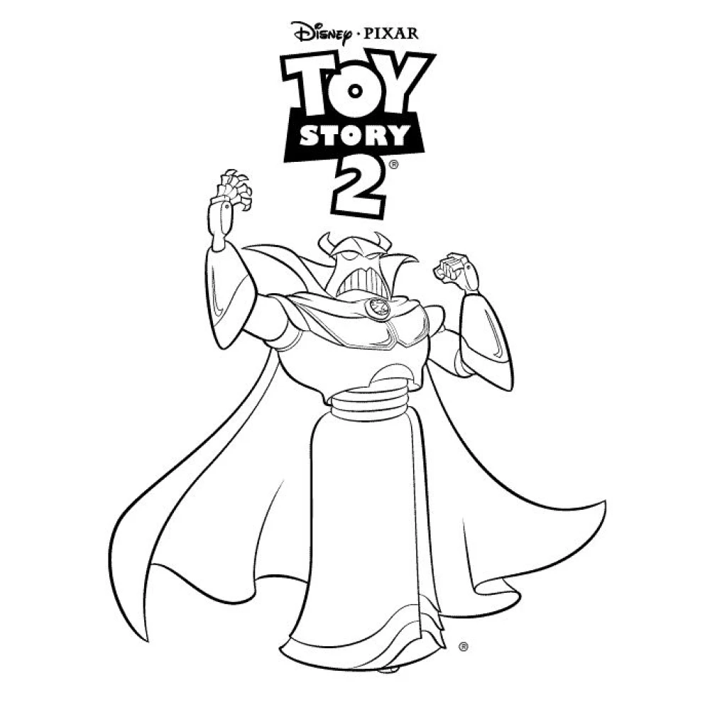 Desenho de Zurg Toy Story 2 para colorir e imprimir grátis