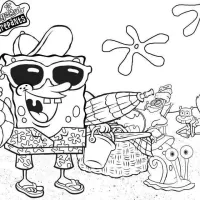 Bob Esponja Na Praia