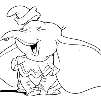 Elefante Dumbo super feliz
